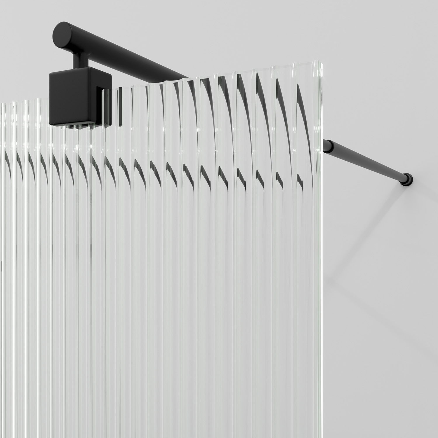 Фехте (Vechte) 60W44MB-FL Душевая перегородка