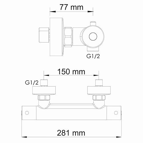 Беркель (Berkel) (Berkel) 4822 Термостатический смеситель для душа