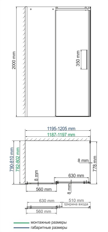 Динкель (Dinkel) 58R06 Душевой уголок