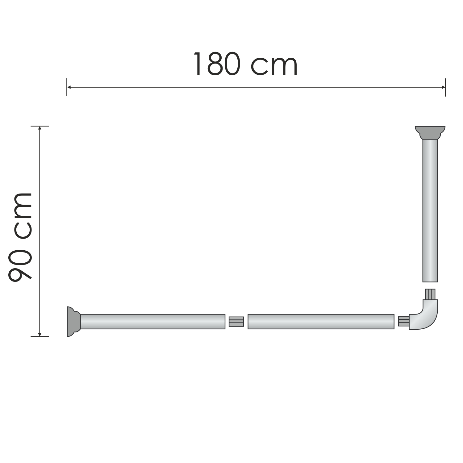 Каммель (Kammel) SC-839018 Карниз для ванной