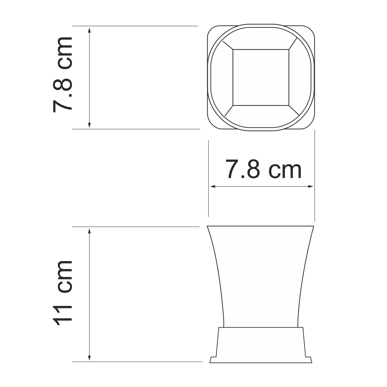 Ампер (Amper) K-5428W Стакан для зубных щеток