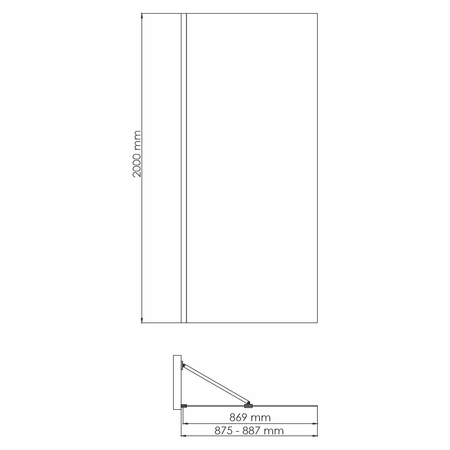 Айш (Aisch) 55W39 Душевая перегородка