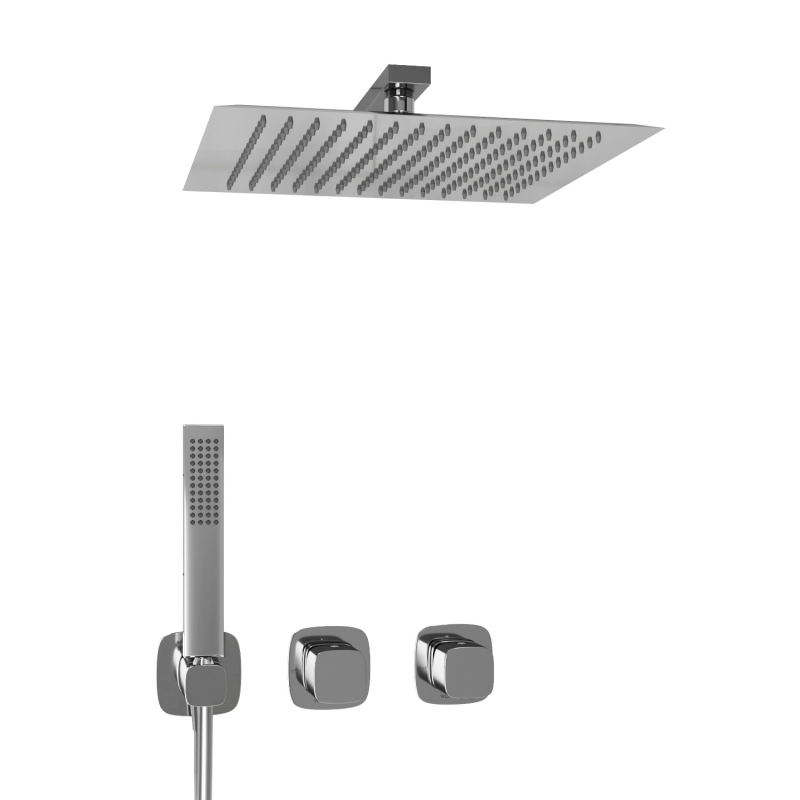 A8651.312.090.118.326.087.103 Встраиваемый комплект для душа с верхней душевой насадкой и лейкой