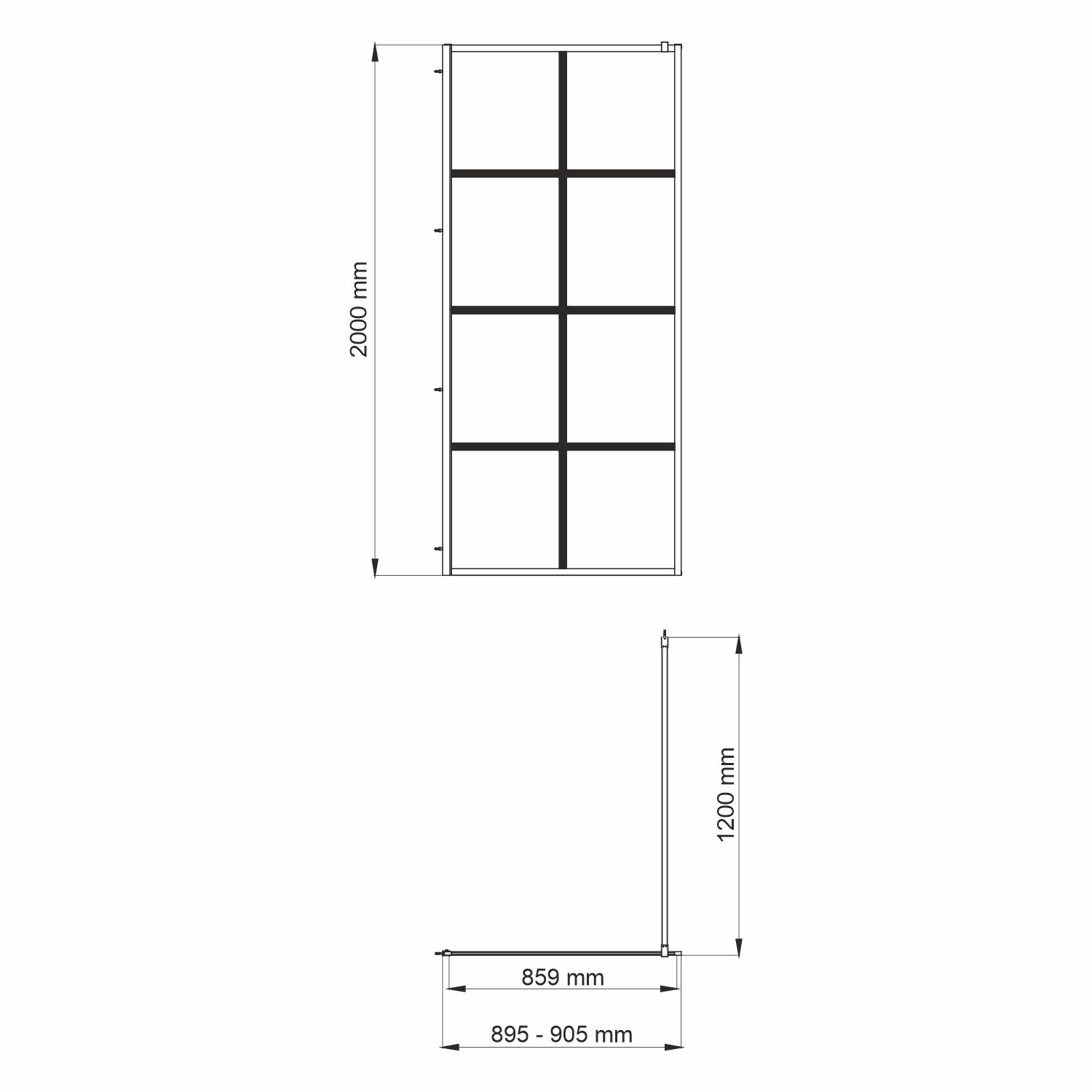 Глан (Glan) 66W39 Душевая перегородка