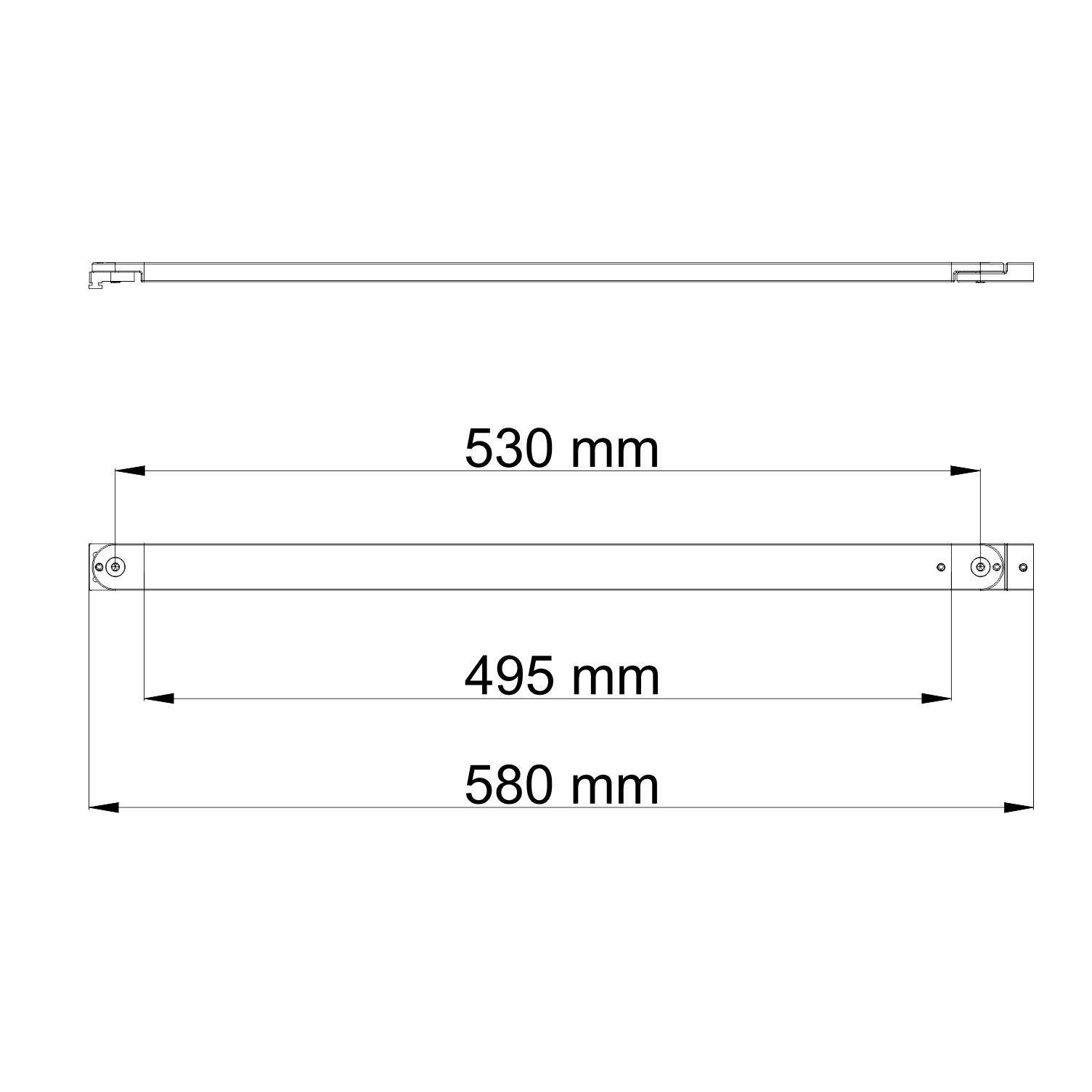D469 Фиксатор для стеклянной шторки 61S-BS