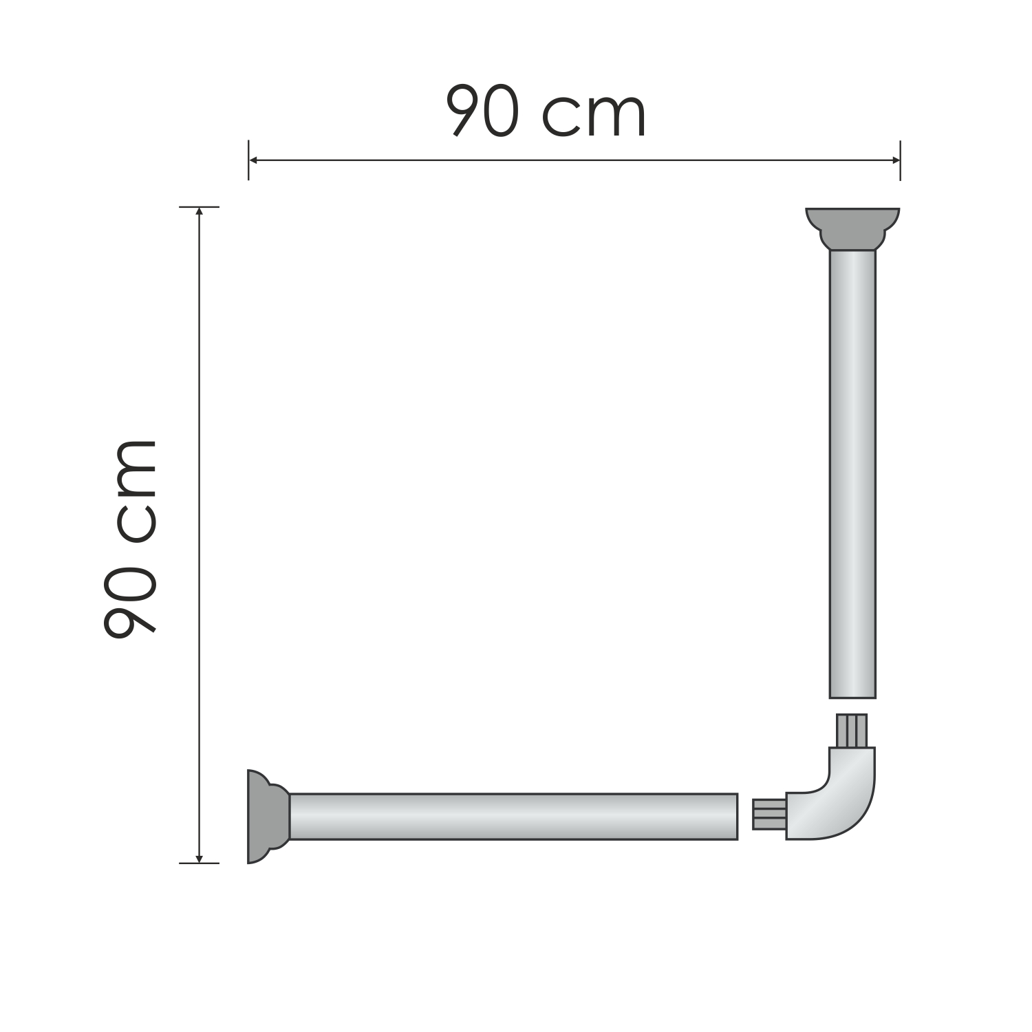 Каммель (Kammel) SC-839090 Карниз для ванной